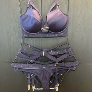 Honey Birdette - Navy LINGERIE SET